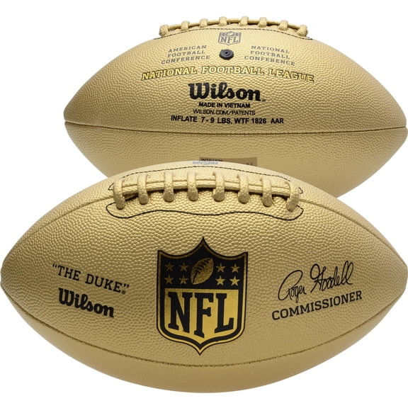 Wilson "The Duke" Metallic Edition Gold NFL Football