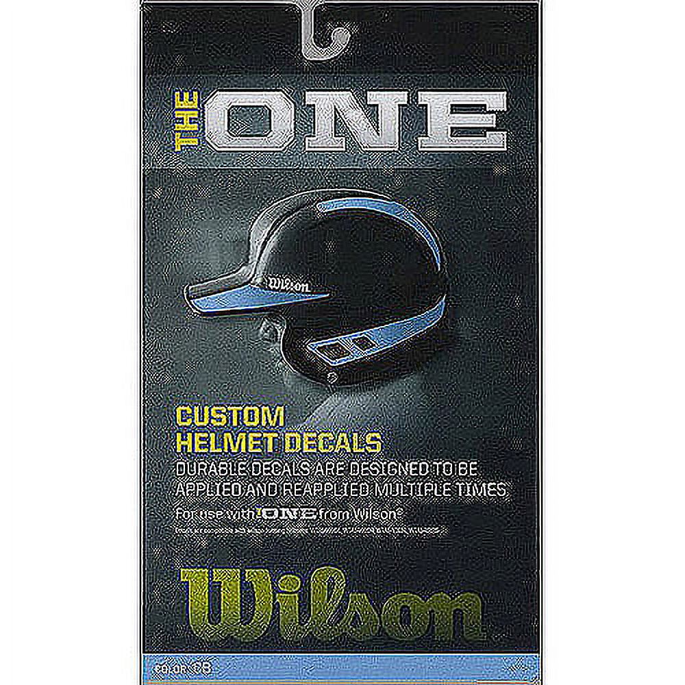 Wilson The One baseball batting custom helmet decal stickers Columbia