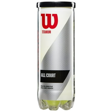 Wilson Titanium All Court Tennis Balls, 3 Ball Can