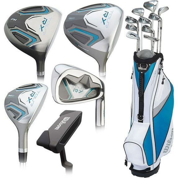 Wilson Tour RX Ladies Golf Complete Set, 11 Pieces, Graphite and Stainless Steel