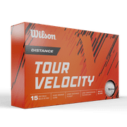 Wilson Tour Velocity Adult Tour Golf Balls, Composite White, (15 Pack)