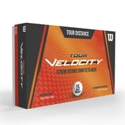Wilson Tour Velocity Distance Golf Balls, 15-Ball Pack