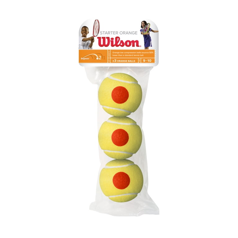 Wilson Starter Tennis Balls - Orange, 3 pack - Walmart.com