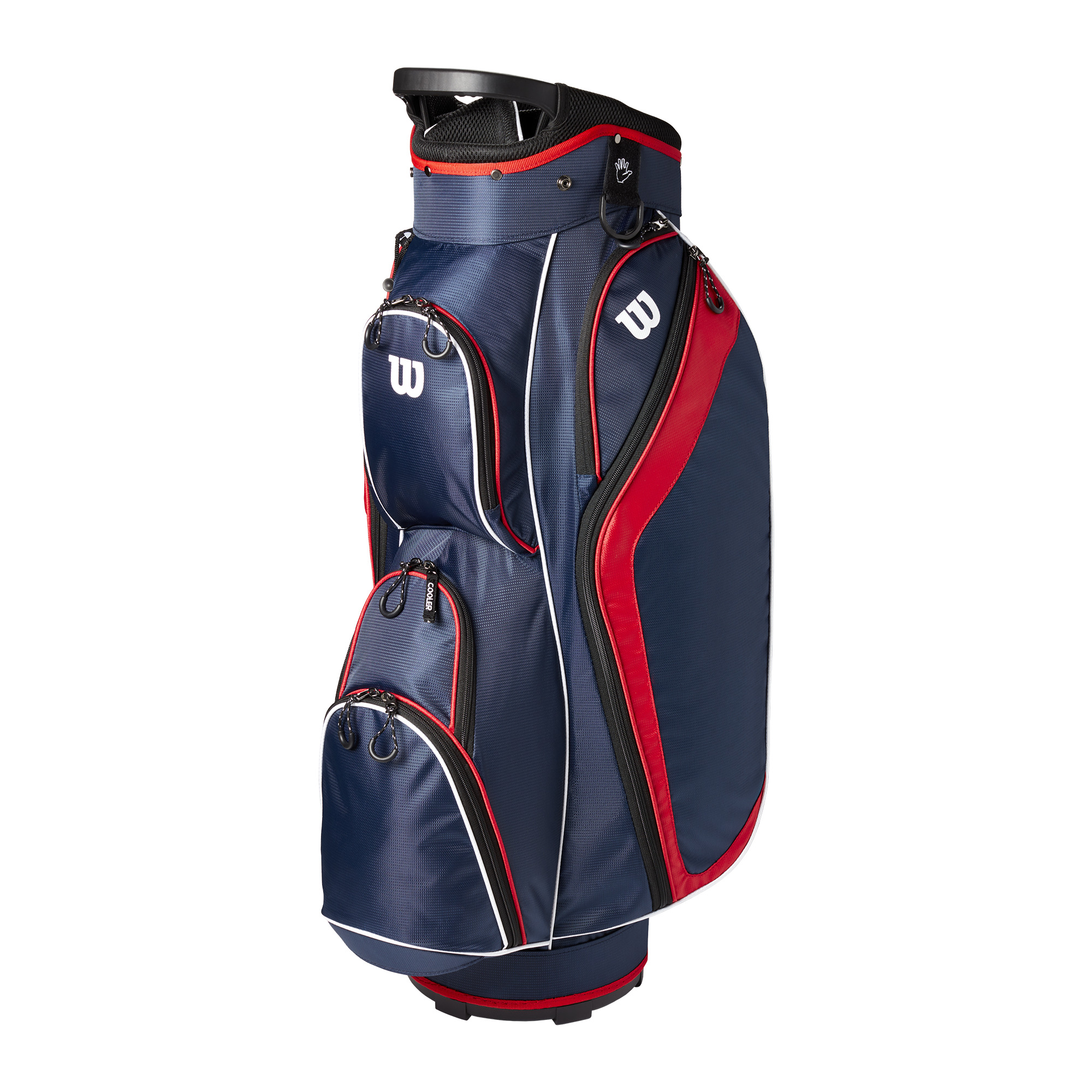 Wilson W Tour Cart Golf Bag, 14 Way Divider, Navy/Red/White - image 1 of 4