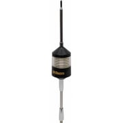 Wilson W2000T-10CL 3,500W 26-30 MHz Wide Band Center Load Trucker Antenna with Weather Trap, 10 in. Stainless Steel Shaft & 49 in. Rod - Coil in Clear