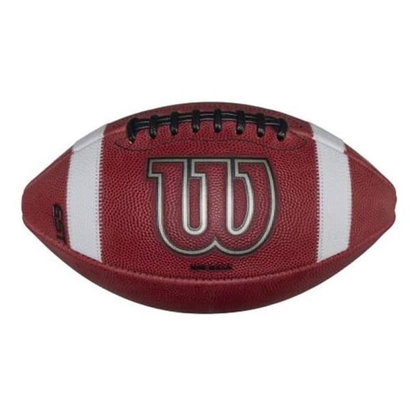Wilson WLWF1007201XBYH TDY Red Leather Football without NFHS Stamp