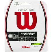 Wilson Sensation 16 Tennis String Set, 16 Gauge, 40 ft, Neon Green