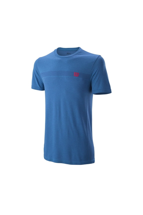 Wilson - WRA773501 - Mens Competition Seamless Crew Shirt - S - Brilliant Blue