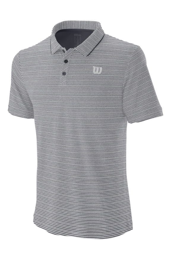 Wilson - WRA774202 - Mens Training Polo Shirt - Size S - Ebony w/White