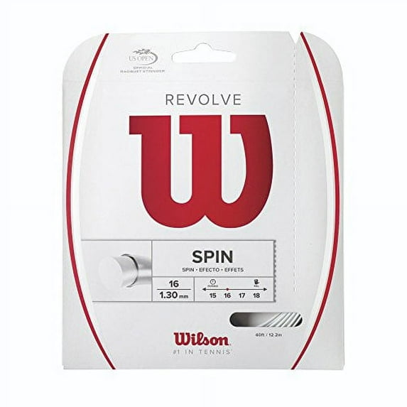 Wilson - WRZ946500 - Revolve 16 Tennis Raquet String Set - White