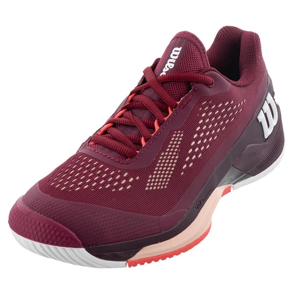 Wilson Women`s Rush Pro 4.0 Tennis Shoes Beet Red and White ( 9 )