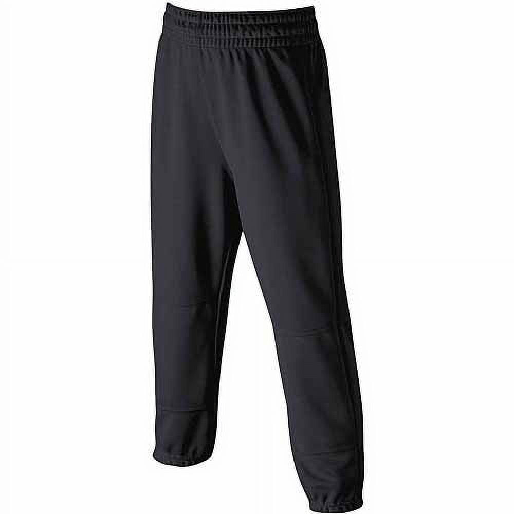 Wilson Youth Baseball PullUp Pants with Full Elastic Waistband, Black