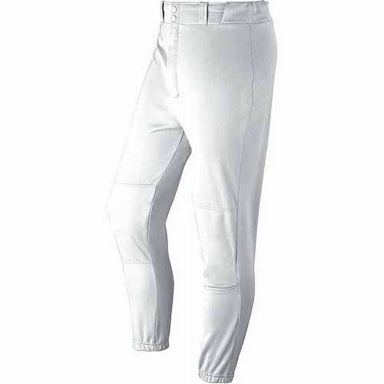 New Youth Large Baseball Pants White w/Black Braiding & Elastic Cuffs