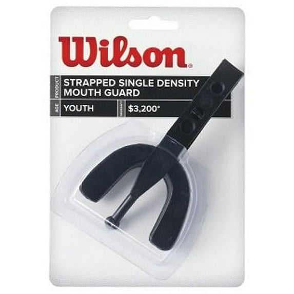 Wilson Youth Mouth Guard with Strap, Black