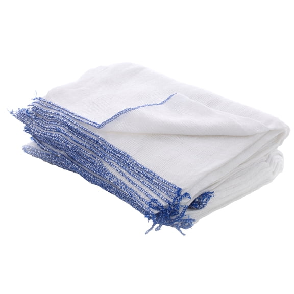 Wilsons Bleached Stockinette Cloth Blue Edge Medium 40 x 25cm