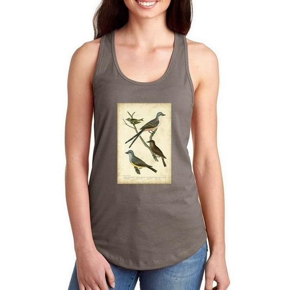 Wilsons Flycatcher Racerback Tank Women -Alexander Wilson Designs, Female Medium