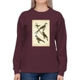 thumbnail image 1 of Wilsons Flycatcher Sweatshirt Women -Alexander Wilson Designs, Female x-Large, 1 of 4