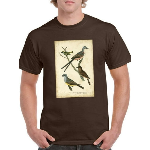 Wilsons Flycatcher T-Shirt Men -Alexander Wilson Designs, Male Large