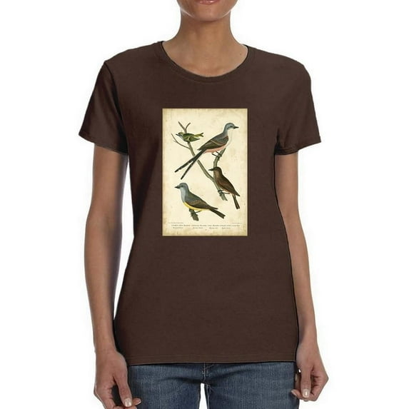 Wilsons Flycatcher T-Shirt Women -Alexander Wilson Designs, Female Medium