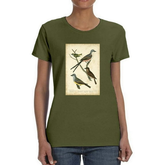 Wilsons Flycatcher T-Shirt Women -Alexander Wilson Designs, Female Small