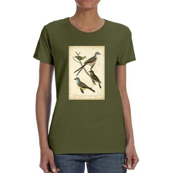 Wilsons Flycatcher T-Shirt Women -Alexander Wilson Designs, Female XX-Large