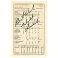 thumbnail image 1 of Wilt Chamberlain Signed 100 Point Game Scorecard Beckett COA, 1 of 2