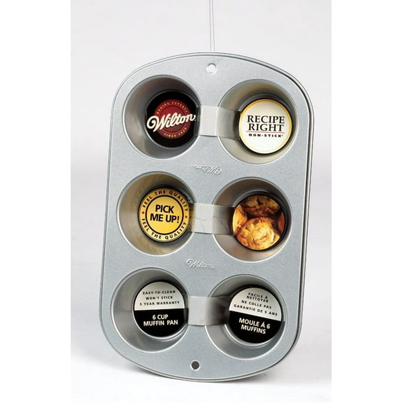 Wilton 1.1 in. W X 7.2 in. L Muffin Pan Silver