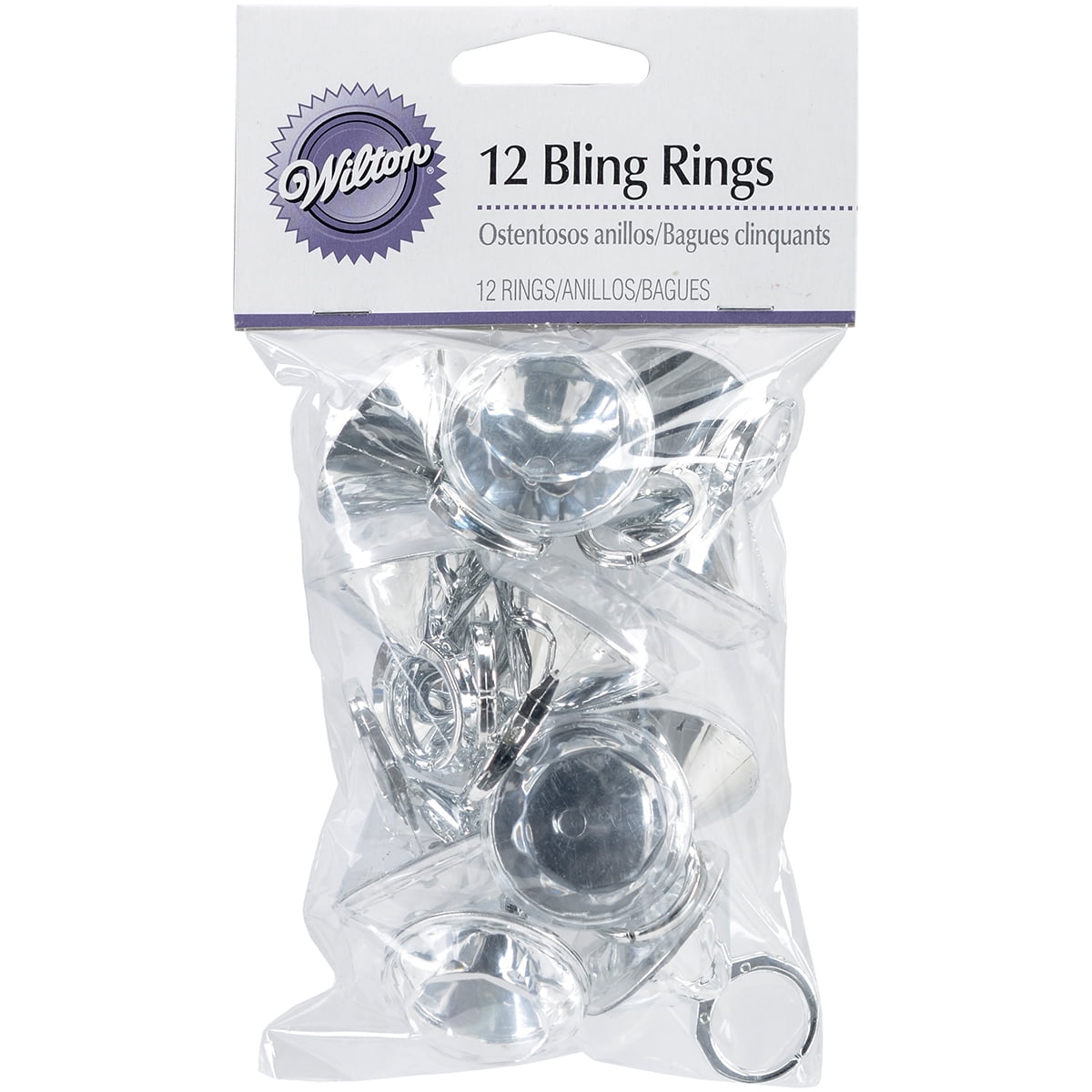 Wilton 1" Party Favor, Bling Rings 12 ct. 1006919