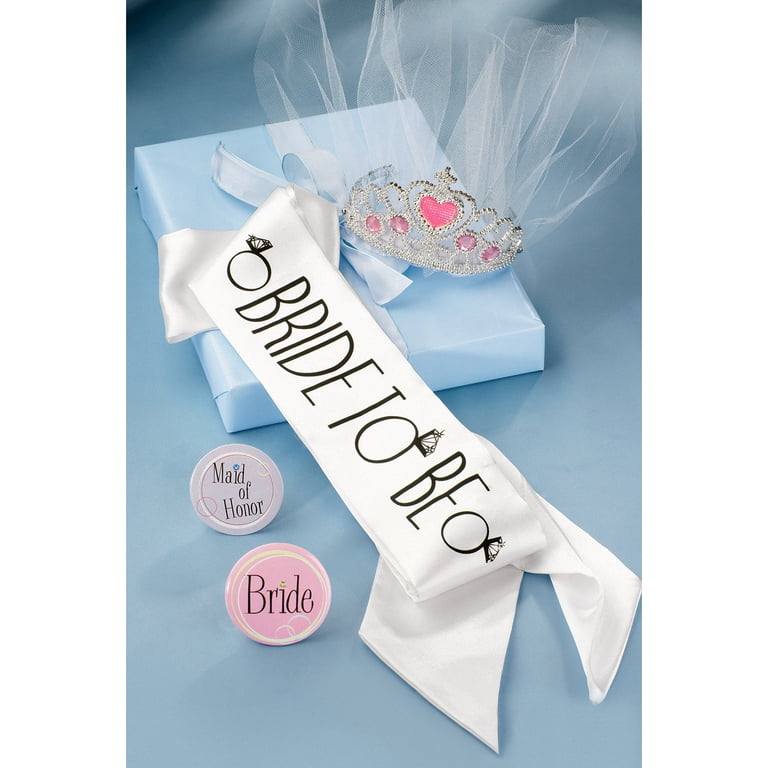 Bride bachelorette starter pack! Bride accessories Amazon.com: Bride to Be Set, 3pack Bride to Be Sash  main image 4