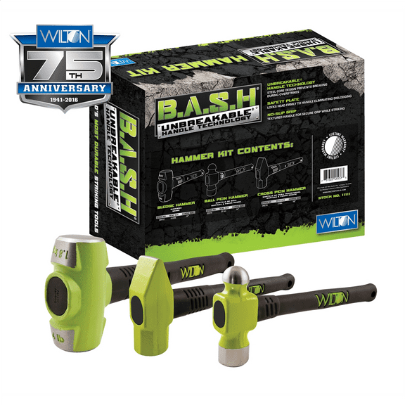 Wilton 11111 B.A.S.H 3-Piece Mechanics Hammer Kit