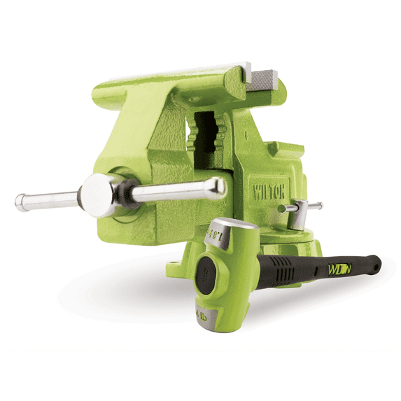 Wilton 11128BH B.A.S.H 6.5" Utility Bench Vise w/ 4lb Sledge Hammer Combo