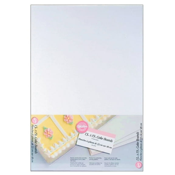 13" x 19" Multicolor Cake Boards by Wilton, 6 Count - 2 Packs
