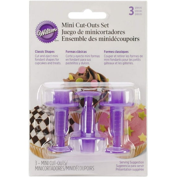 Wilton Fondant 3-Piece Cutters, Classics, Mini