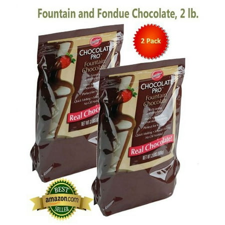 Wilton 2 Pack Chocolate Pro Fountain and Fondue Pans, 2 lb, Brown (2-Pack)