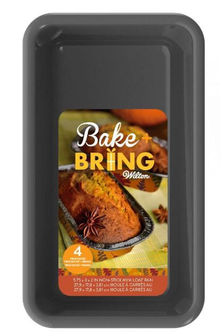 Wilton 2 Pc Fall 8 x 4 Loaf Pan Set Non Stick Tin Steel Leaf and Fern