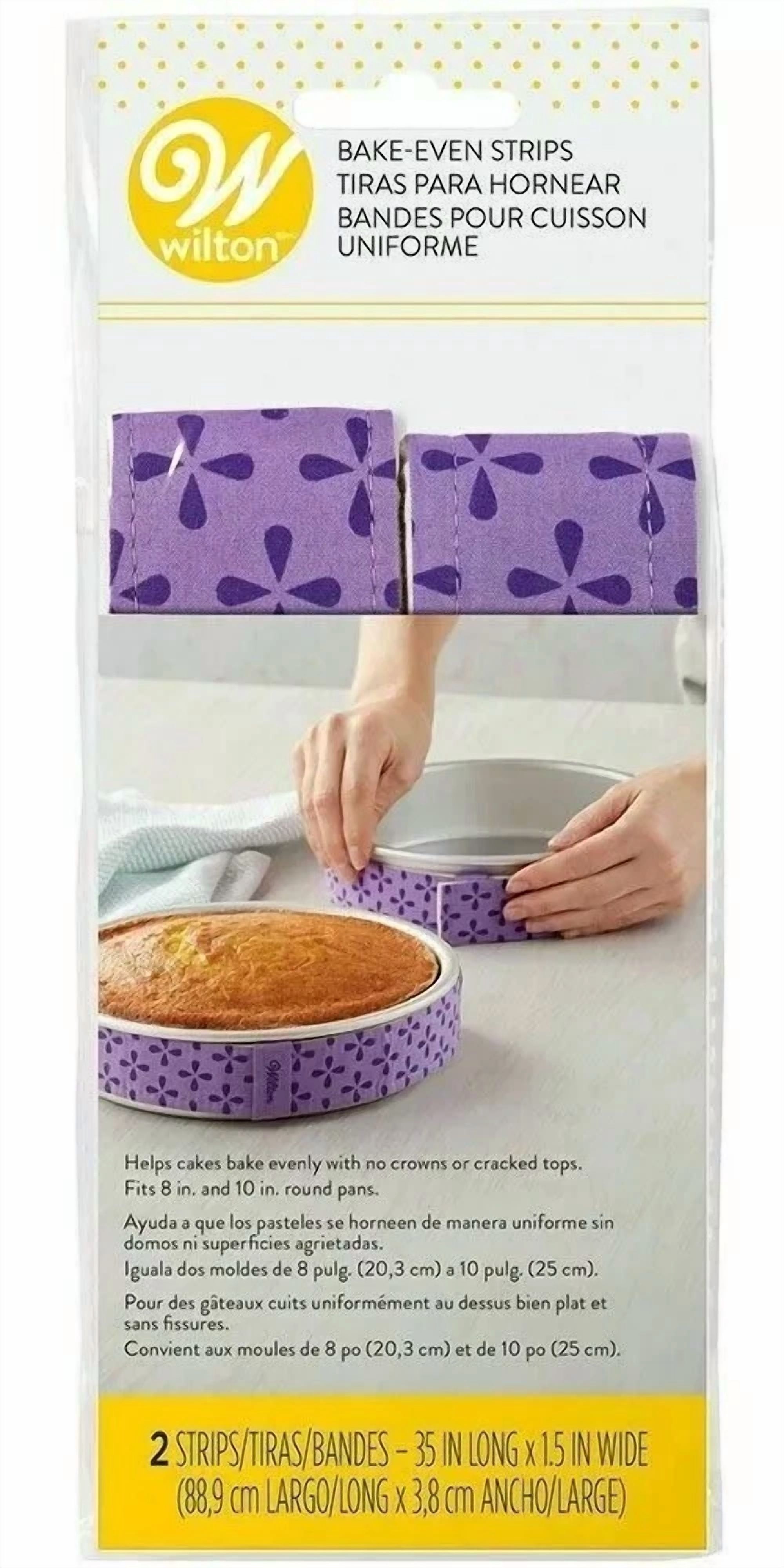 Wilton 2 Piece Bake-Even Strip Set - 35 Inches Long X 1 ½ Inches Wide ...