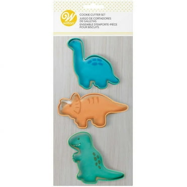 Wilton 3 Pc Dinosaur Cookie Cutter Set, 2308-0-0292