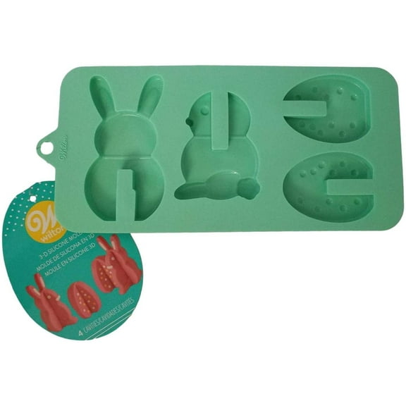 Wilton 3D Egg & Bunny Candy Silicone Mold