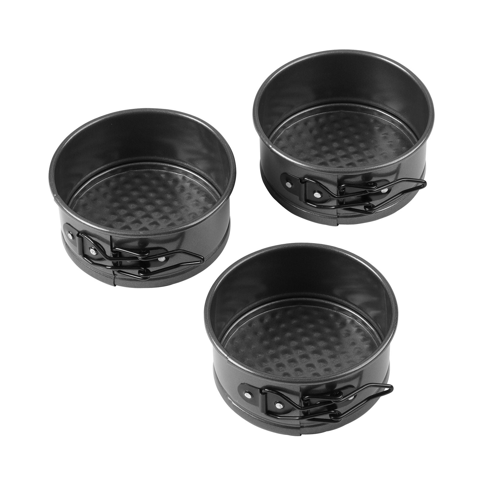 4-Inch Non-Stick Aluminum Mini Springform Pans, 3-Piece Set
