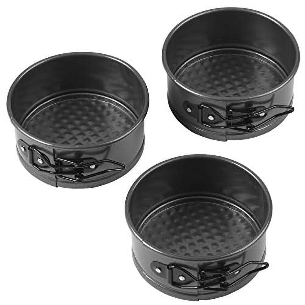 Tellshun Springform Pan Set, 4 Inch Mini Baking Mold 4 Pieces Round  Leakproof Nonstick Removable Bottom Bakeware for Mini Cheesecakes, Pizzas,  and