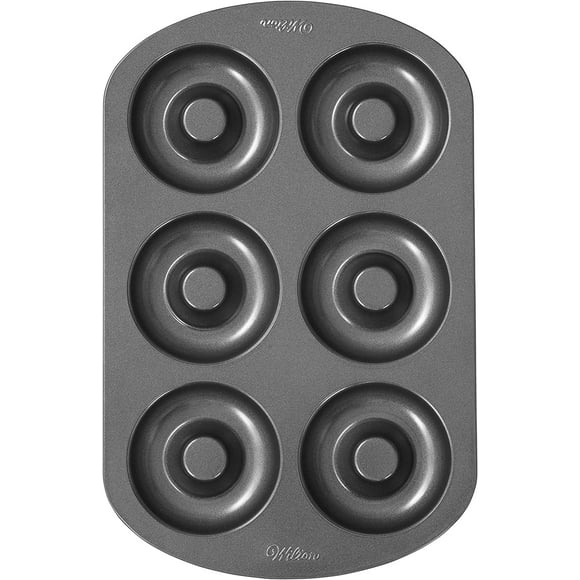 Wilton 6-Cavity Non-stick Donut Pan, 3.25-Inch Diameter, 6 Count