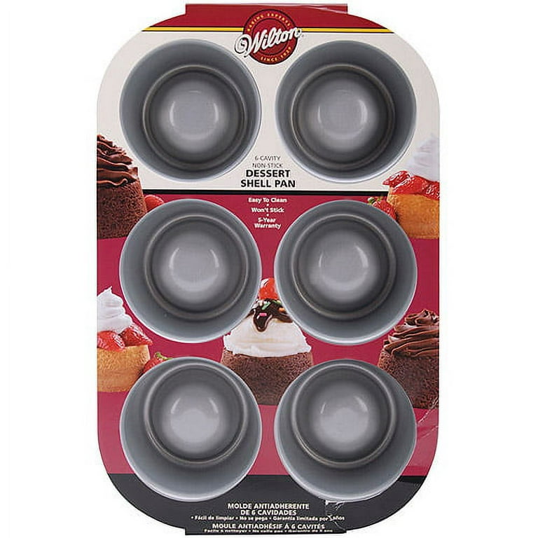 Wilton Cookie Shot Glass Pan Set - 6 Cavities Specialty Cake Pans