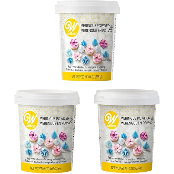 Wilton 8 Oz. Meringue Powder Egg White Substitute, 3-Pack