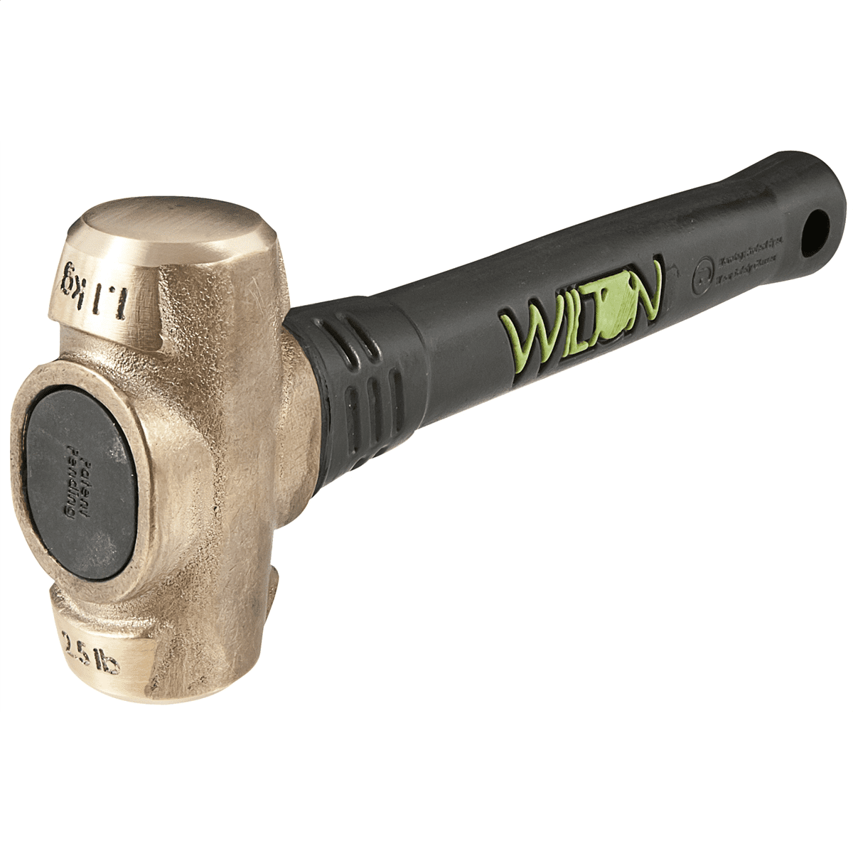 Wilton Tools 90212 Heavy Duty 2.5 Pound Head B.A.S.H. Brass Sledge Hammer Tool
