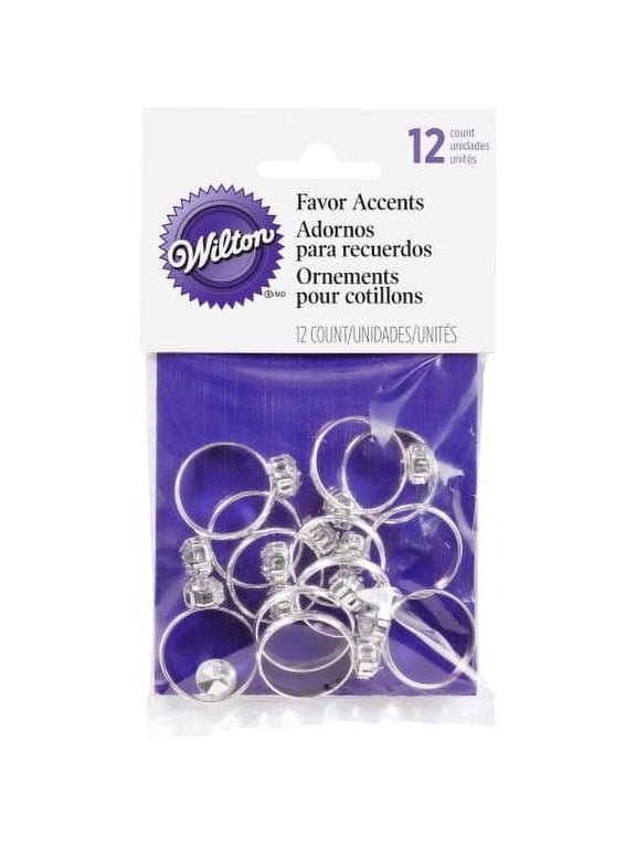 Accent Favor Engagement Rings, 12 Count