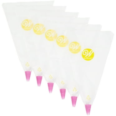 Wilton All-in-One Disposable Decorating Bags with Tips, 6-Count