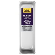 Wilton Aluminum Long Loaf Bread Pan, 16x4x4 for Banana Bread or Homemade Bread Loaves
