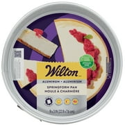 Wilton Aluminum Springform Pan 9" Round for Cheesecakes & Pizza Non-Stick Bakeware