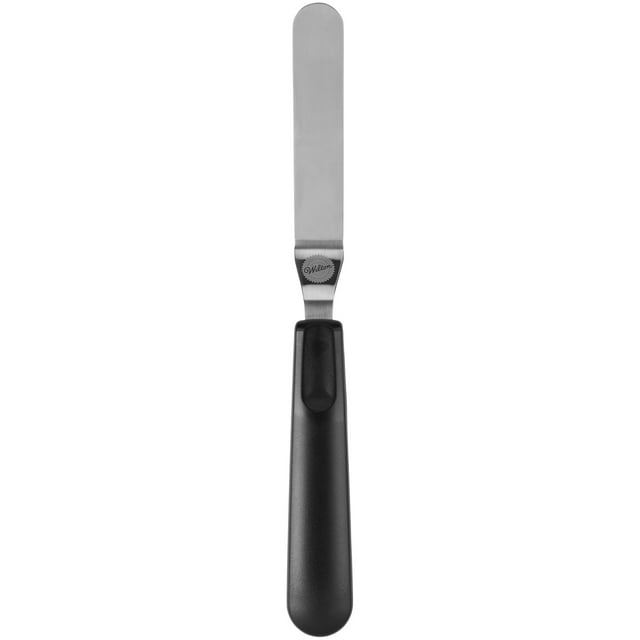 Wilton Angled Icing Spatula with Black Handle, 9-Inch