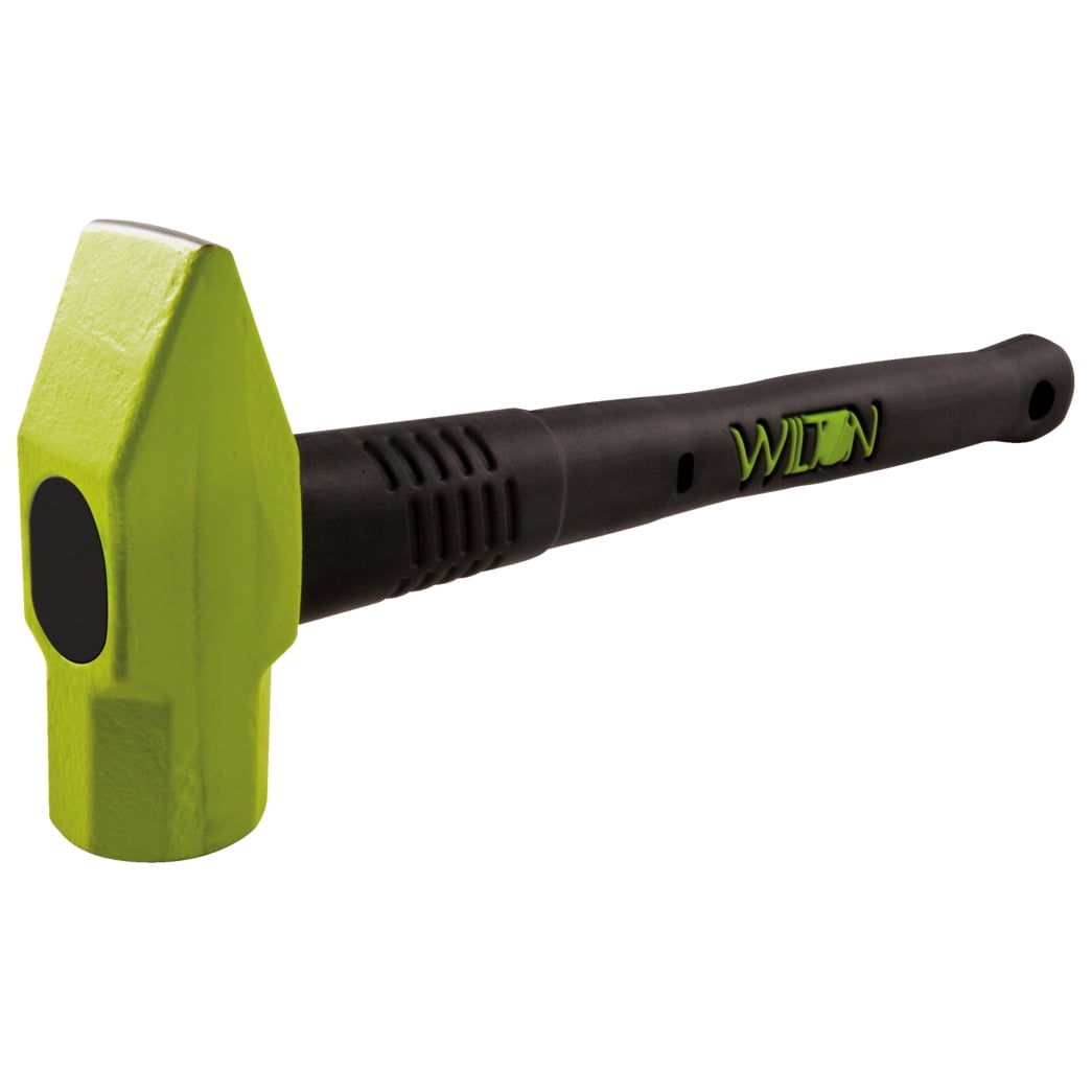 Hi Vis Green 16" Vulcanized Rubber and Steel Cross Pein Hammer Set